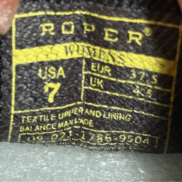 Roper Jackie Black Southwest Stripe Slip On Driving Moc Shoes size 7 - Picture 11 of 11